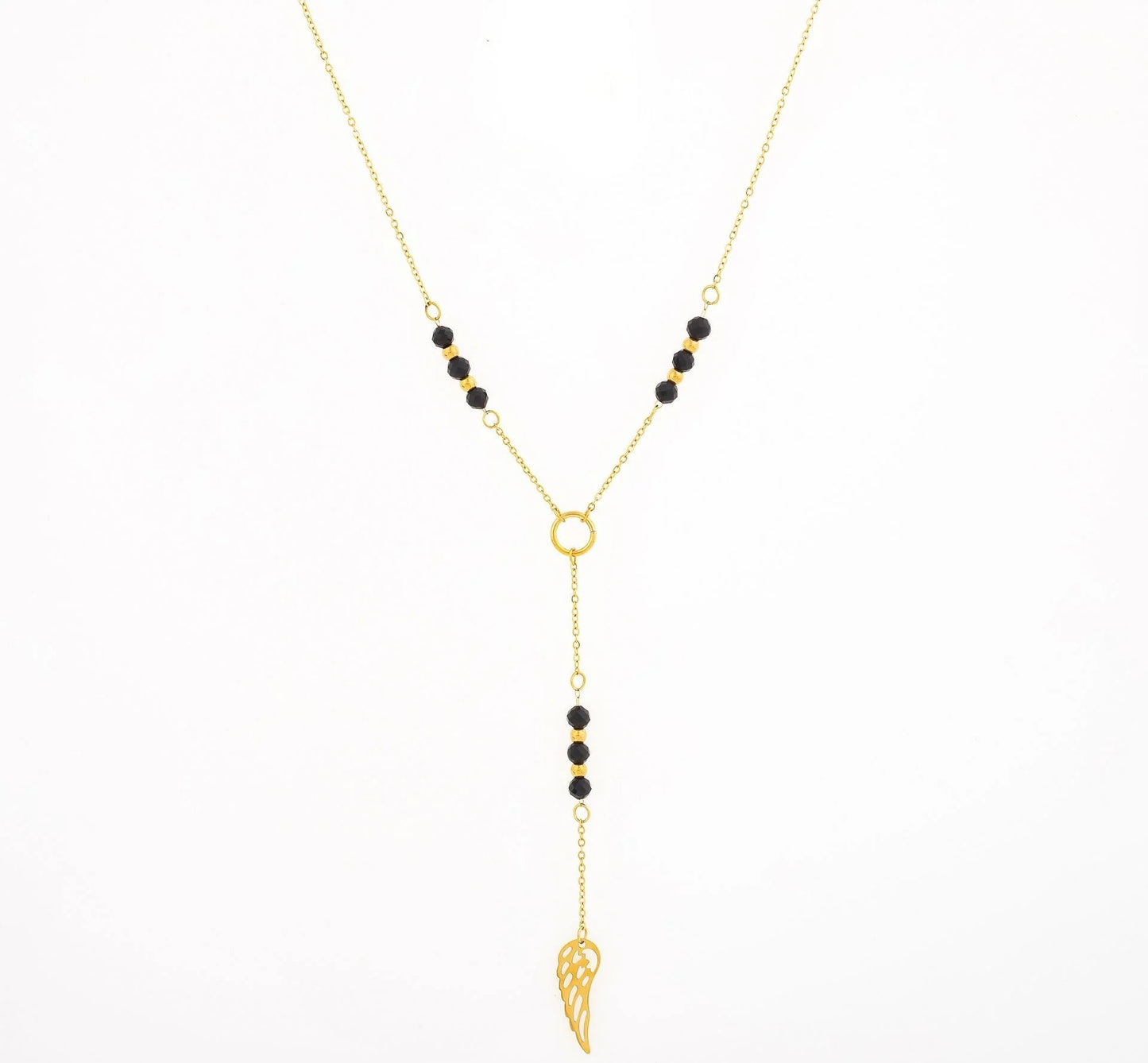 Colar Anjo Preto | Dourado