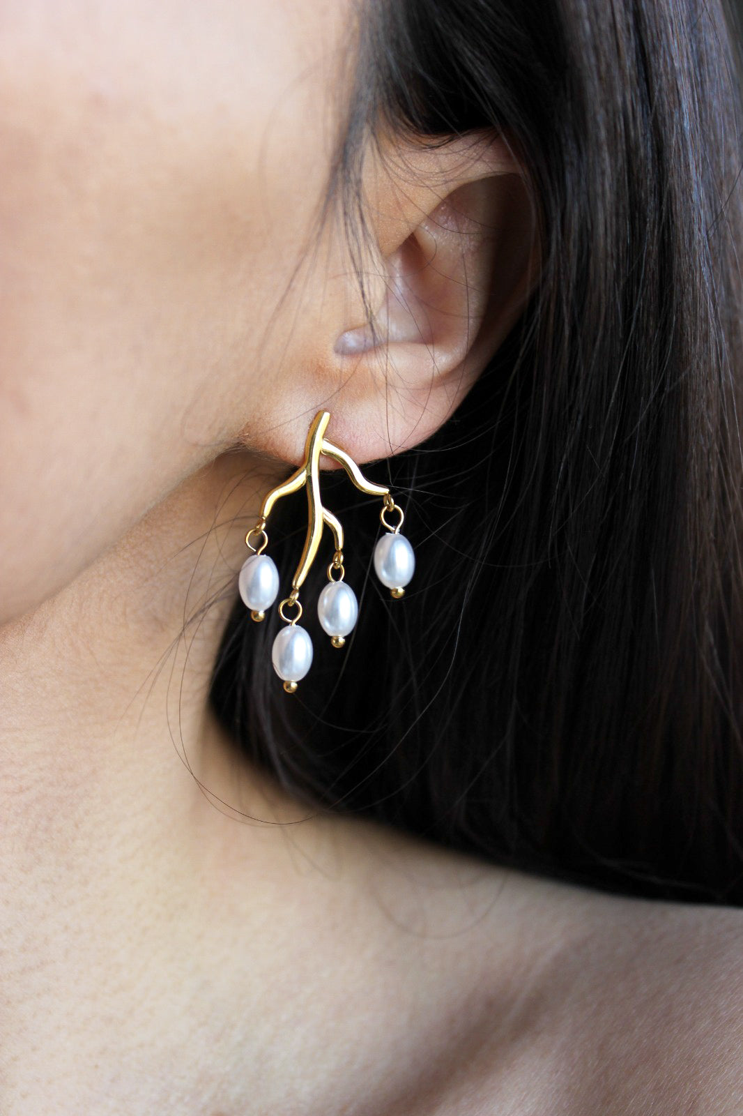 Brincos Pérolas | Dourado