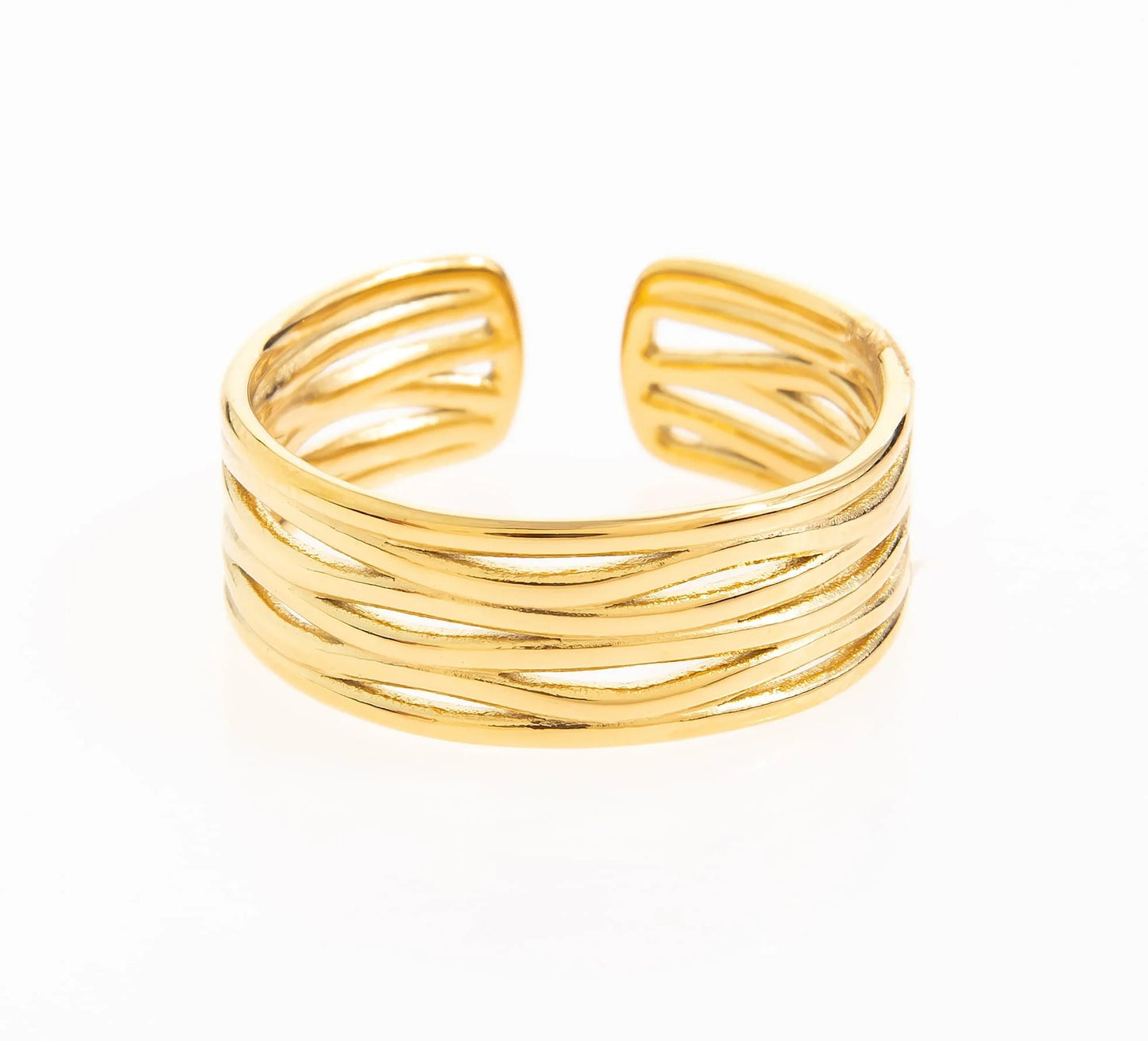 Anel Camadas | Dourado