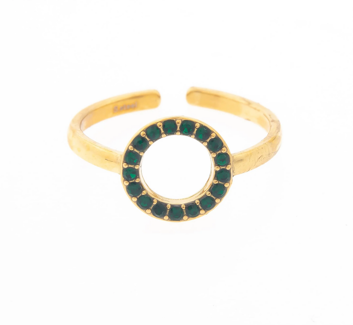 Anel Verde | Dourado
