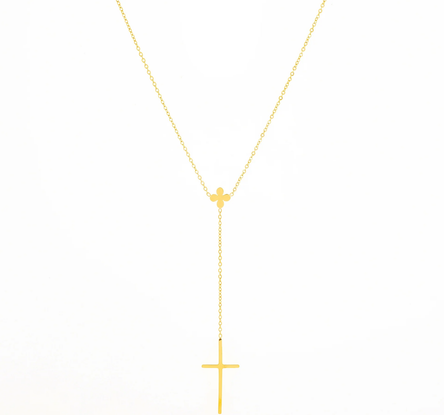 Colar Cruz | Dourado