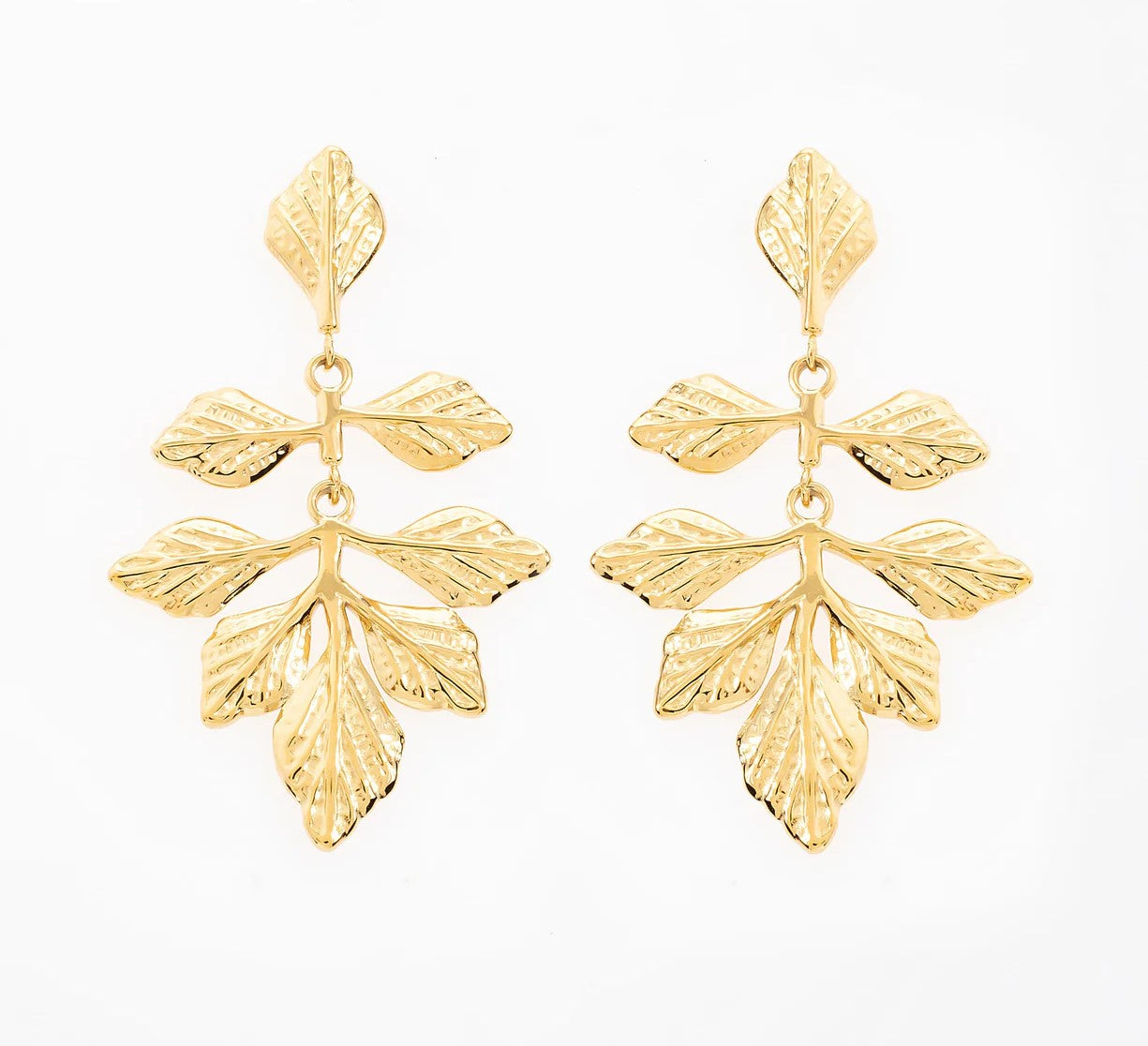 Brincos Folhas | Dourado