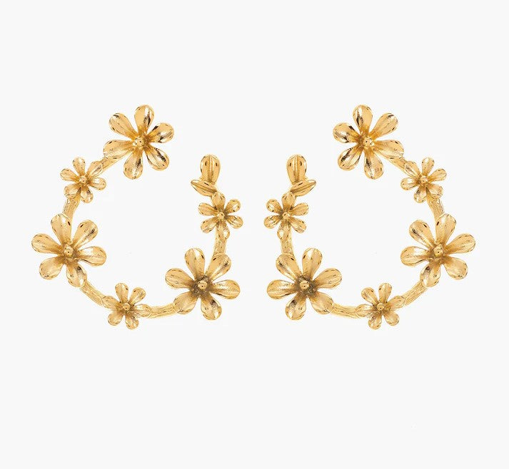 Brincos Flores Noa | Dourado