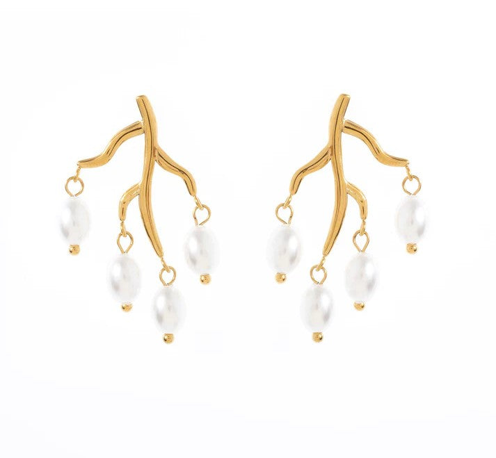 Brincos Pérolas | Dourado