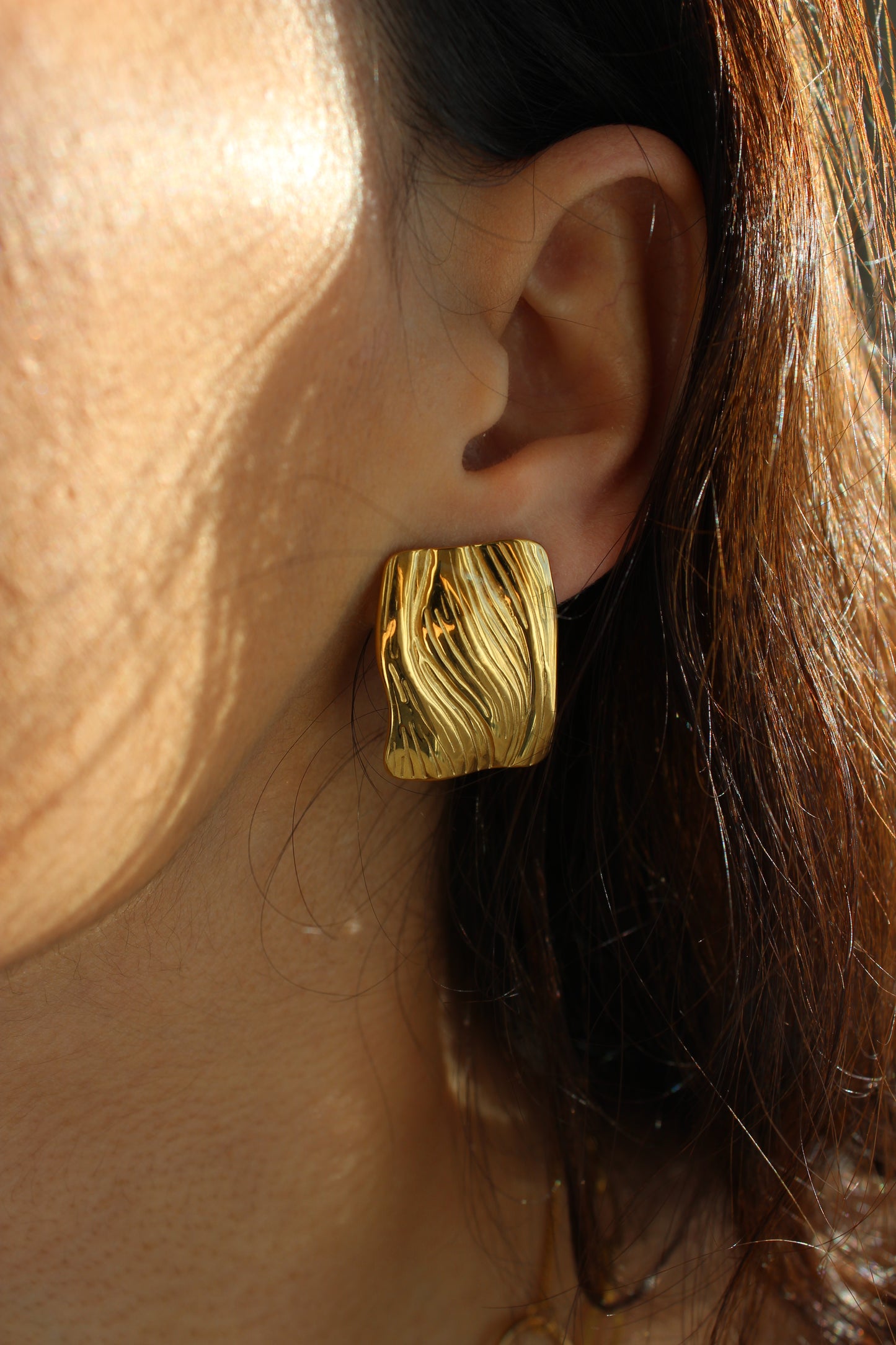 Brincos Retângulo | Dourado