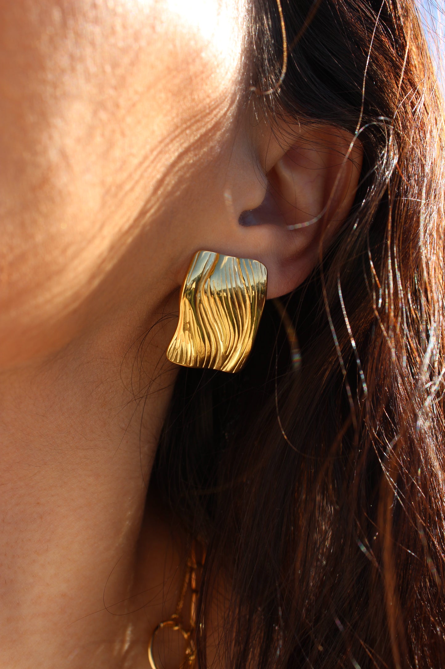 Brincos Retângulo | Dourado