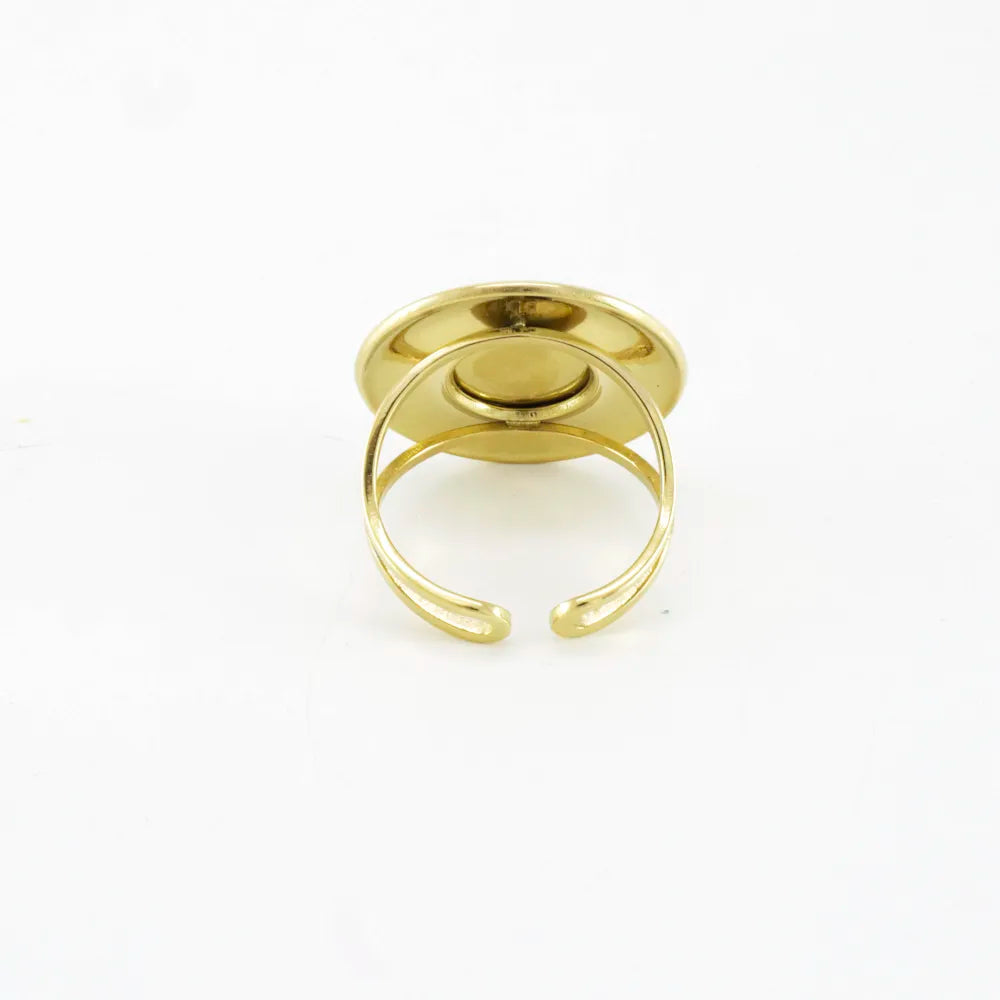 Anel Branco | Dourado