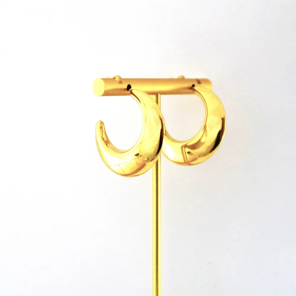 Argolas Lua | Dourado