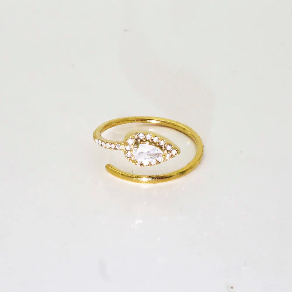 Anel Pedras | Dourado