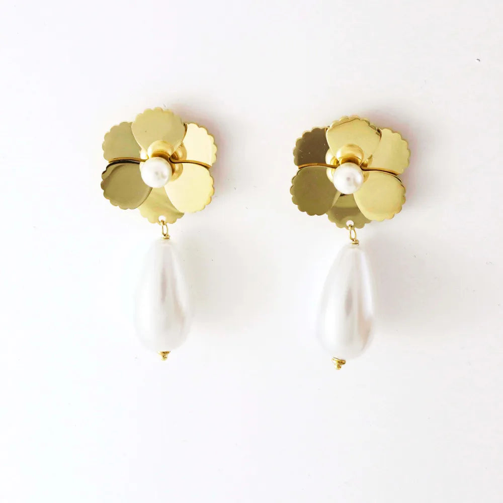 Brincos Flor | Dourado