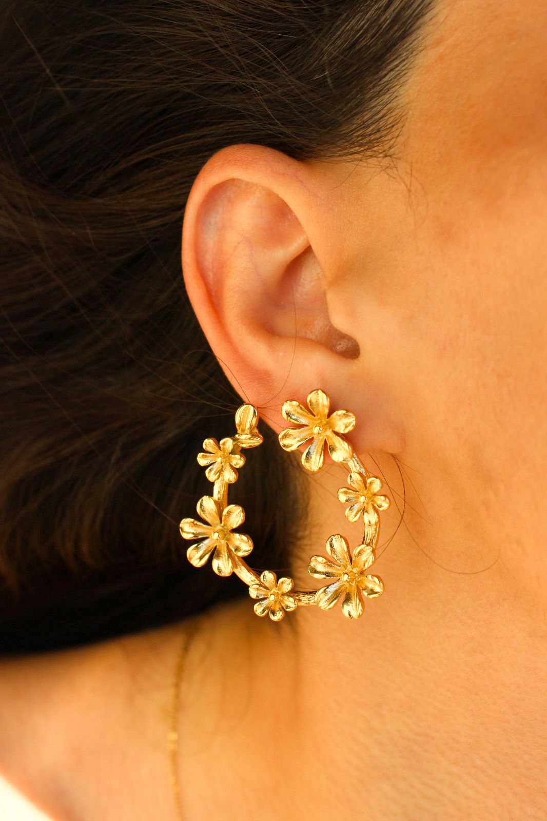 Brincos Flores Noa | Dourado