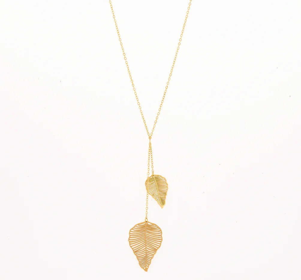 Colar Folhas | Dourado