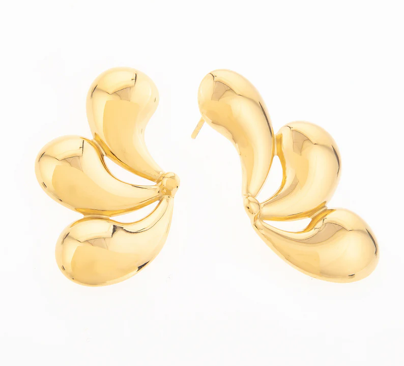 Brincos Flor | Dourado