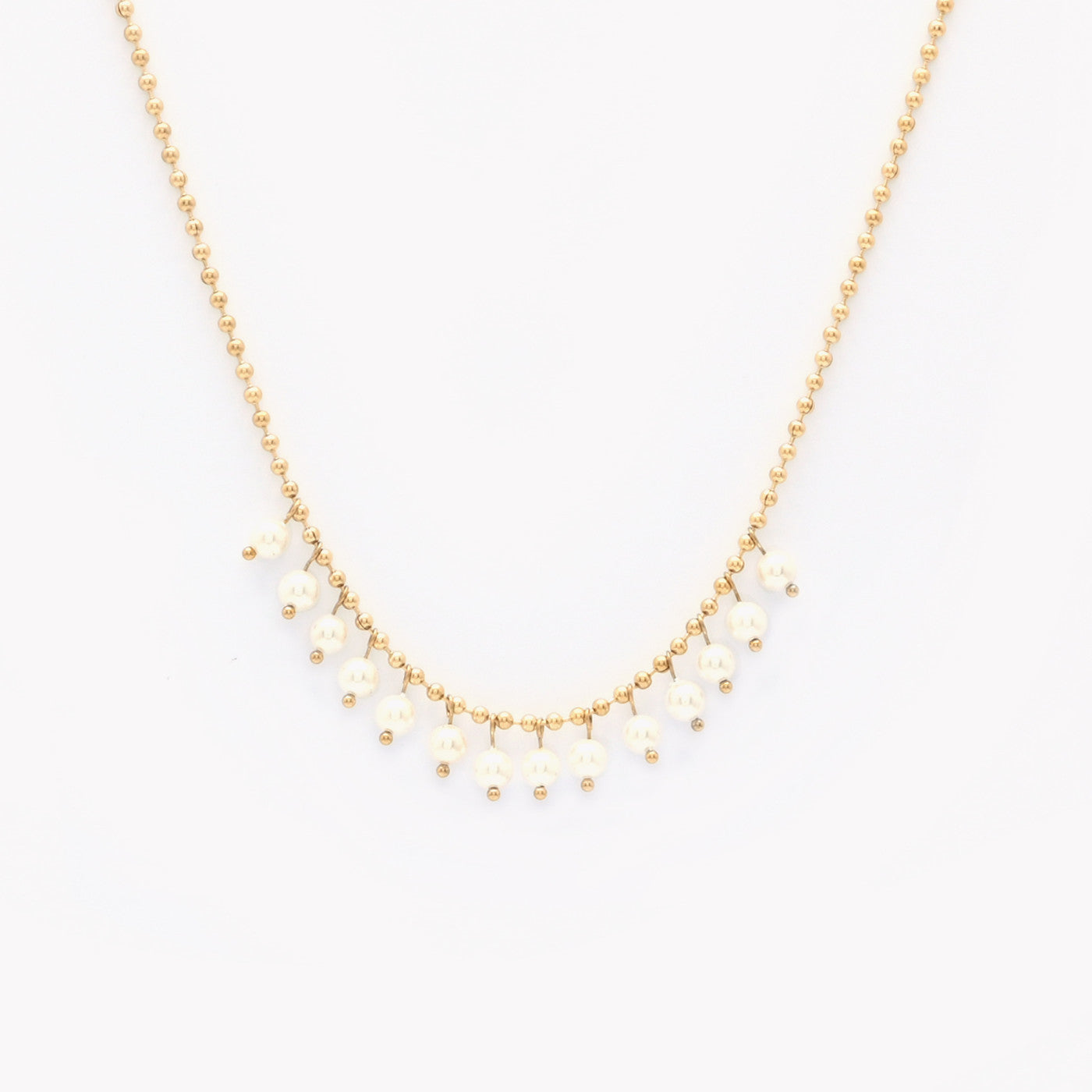 Colar Pérolas | Dourado