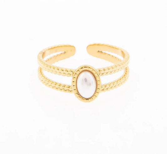 Anel Pérola | Dourado