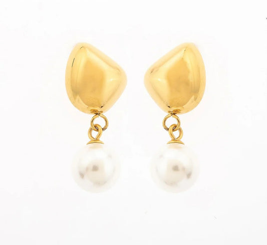 Brincos Pérola | Dourado