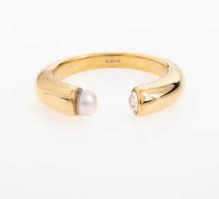 Anel Pérola | Dourado