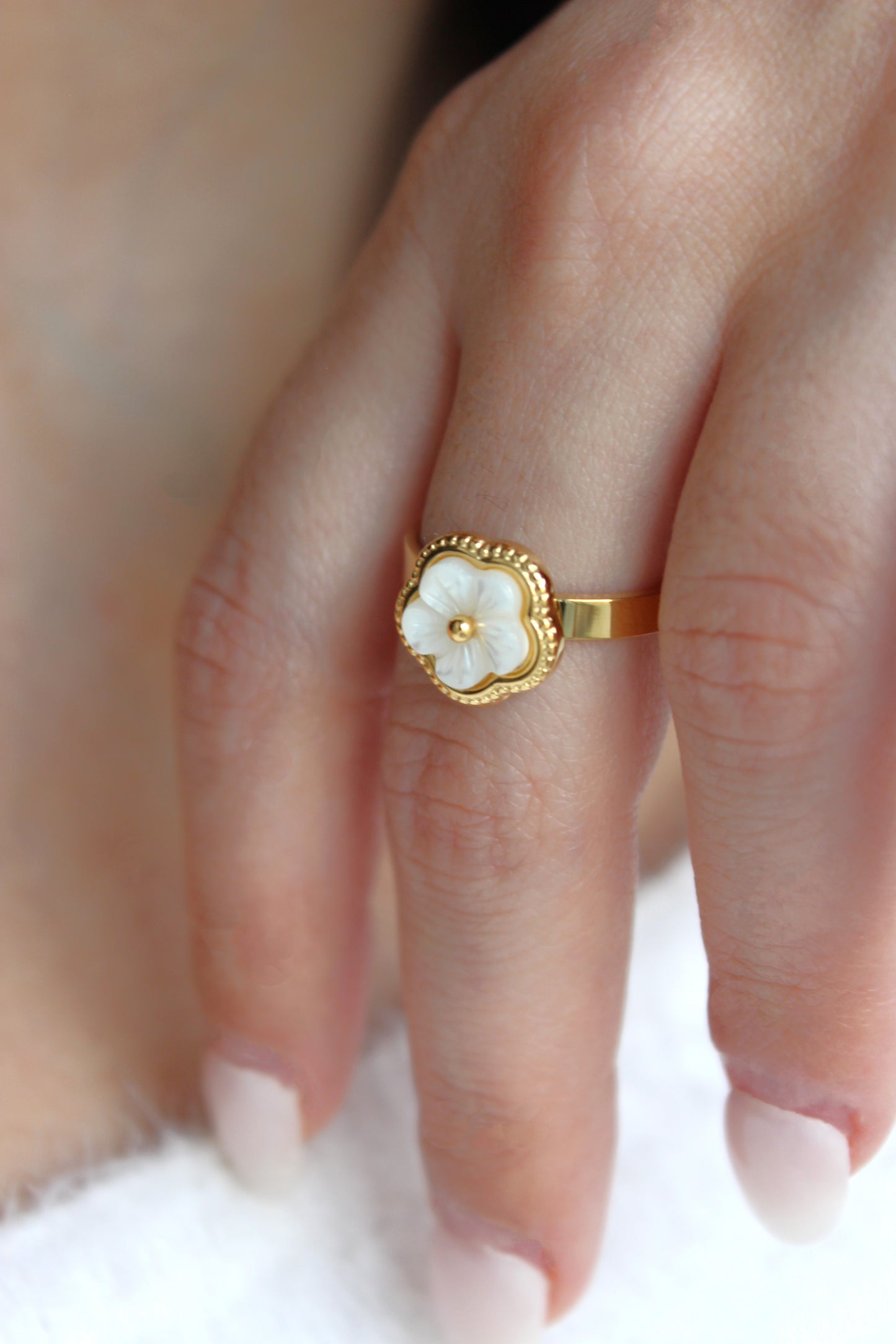 Anel Flor | Dourado