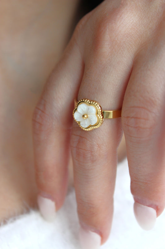 Anel Flor | Dourado
