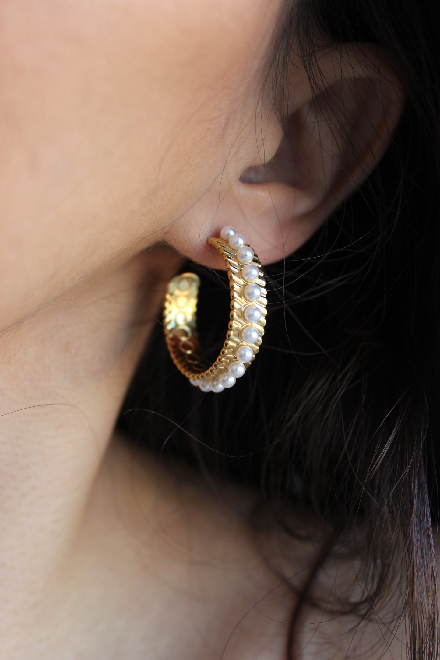 Argolas Pérolas | Dourado