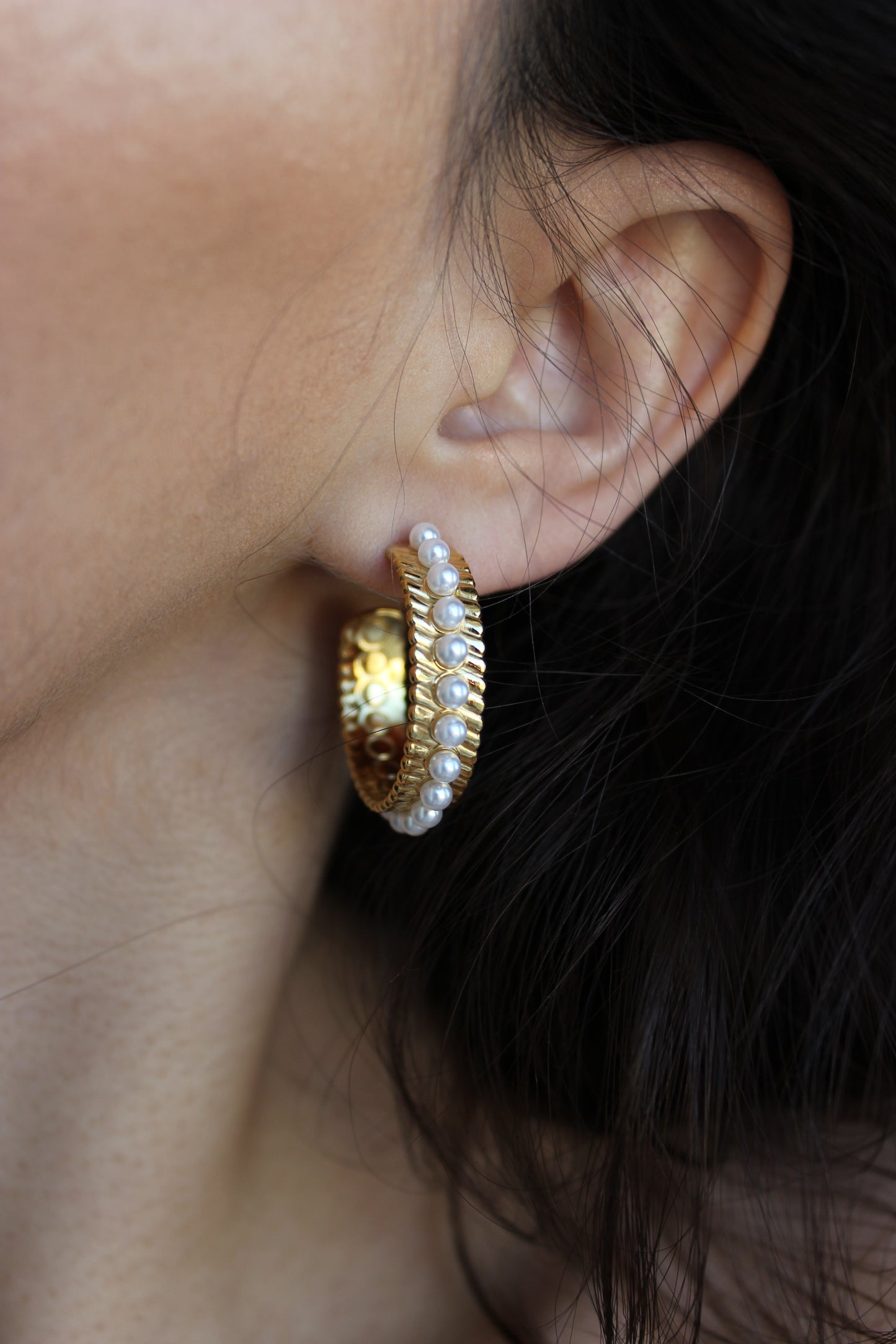 Argolas Pérolas | Dourado