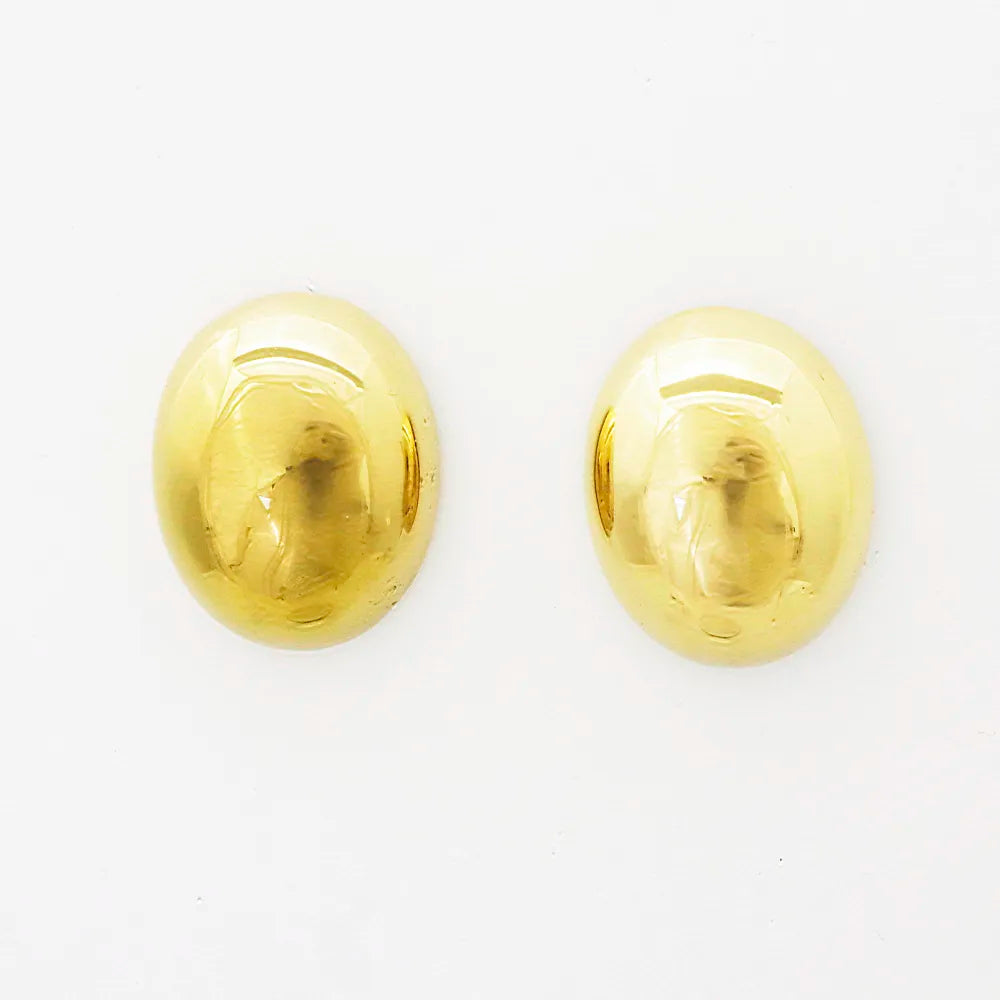 Brincos Oval Dourado