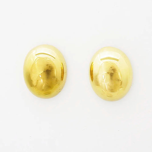 Brincos Oval Dourado