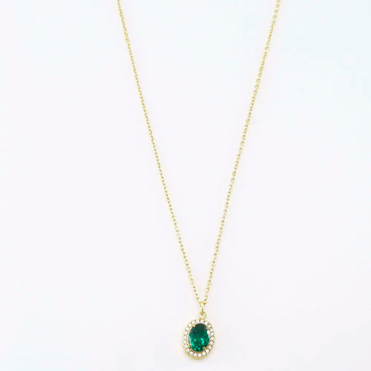 Colar Verde | Dourado