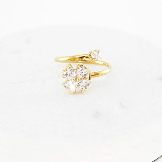 Anel Flor | Dourado