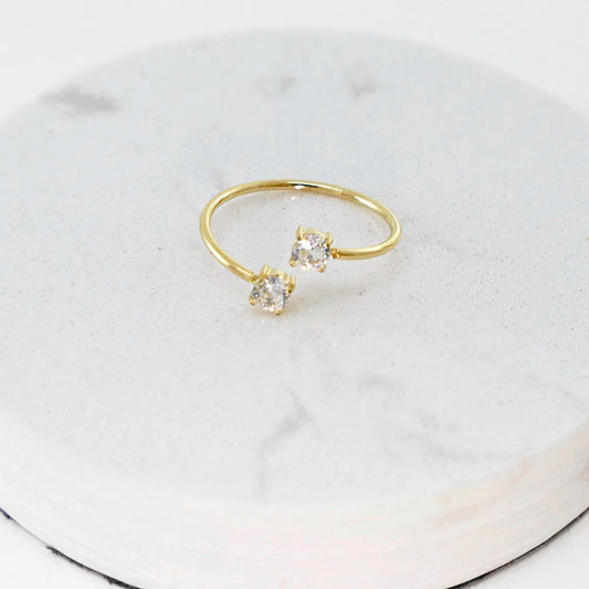 Anel Pedras | Dourado
