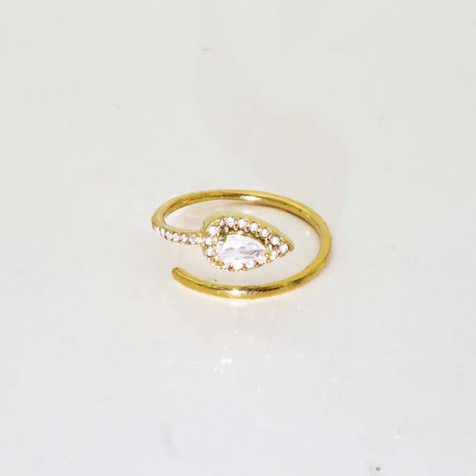 Anel Pedras | Dourado