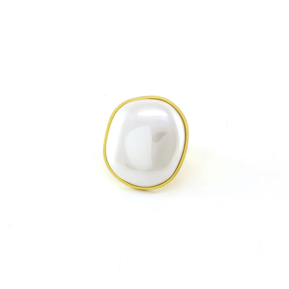 Anel Pérola | Dourado