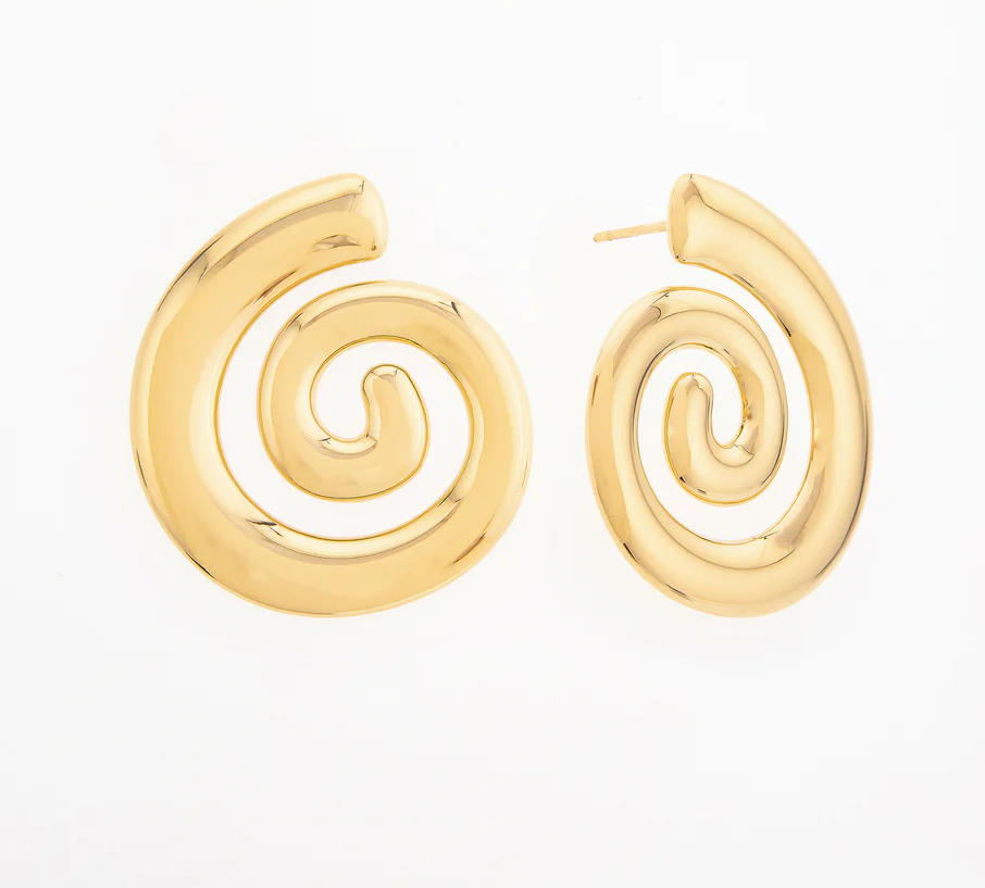 Brincos Caracol | Dourado