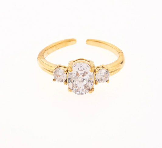 Anel Pedras | Dourado